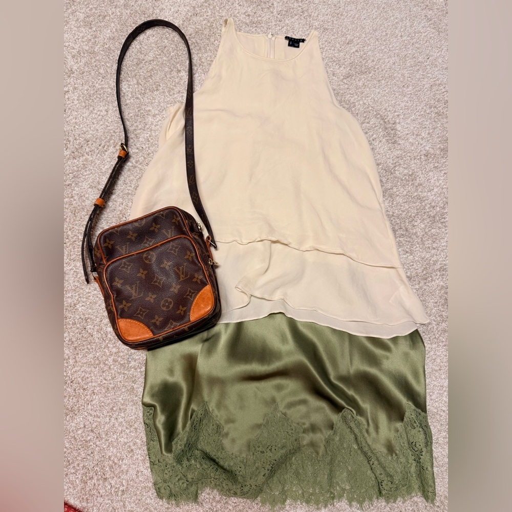 Theory Ivory Silk Top